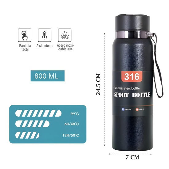 800ML Hot & Cold Bottle [Min 50 pie]