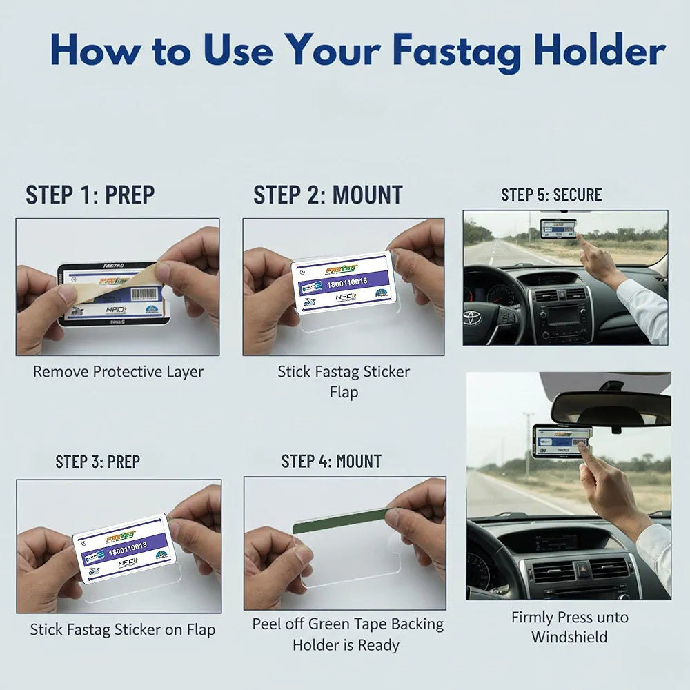 Fast Tag Card Frame FastTag Card Holder – UrMobile
