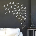 Butterfly Silver Sticker