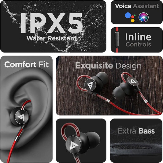 Boult Audio Loop Wired Earphones
