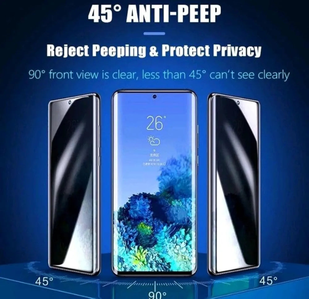 Privacy UV Curved Tempered Glass