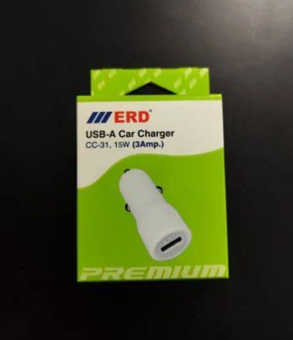ERD USB-A CAR CHARGER