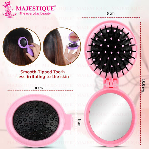 Folding Brush With Mirror