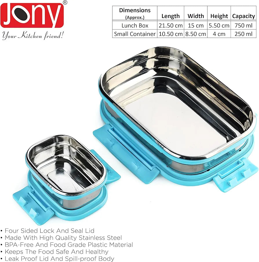 Jony Steel Lunch Box