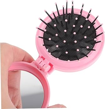 Folding Brush With Mirror