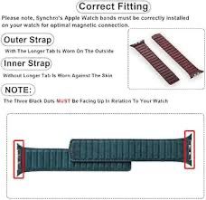 Leather magnetic Strap 42/43/44
