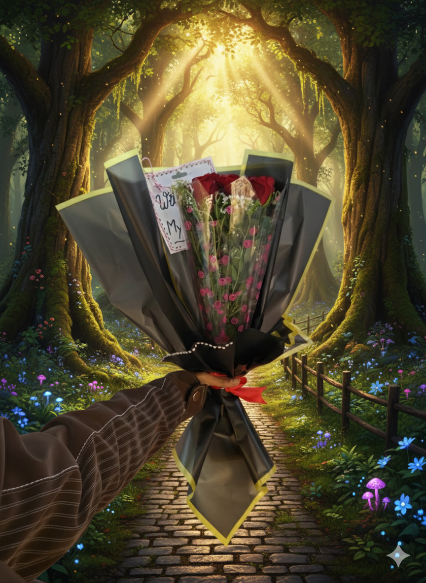 Rose Flower Hamper