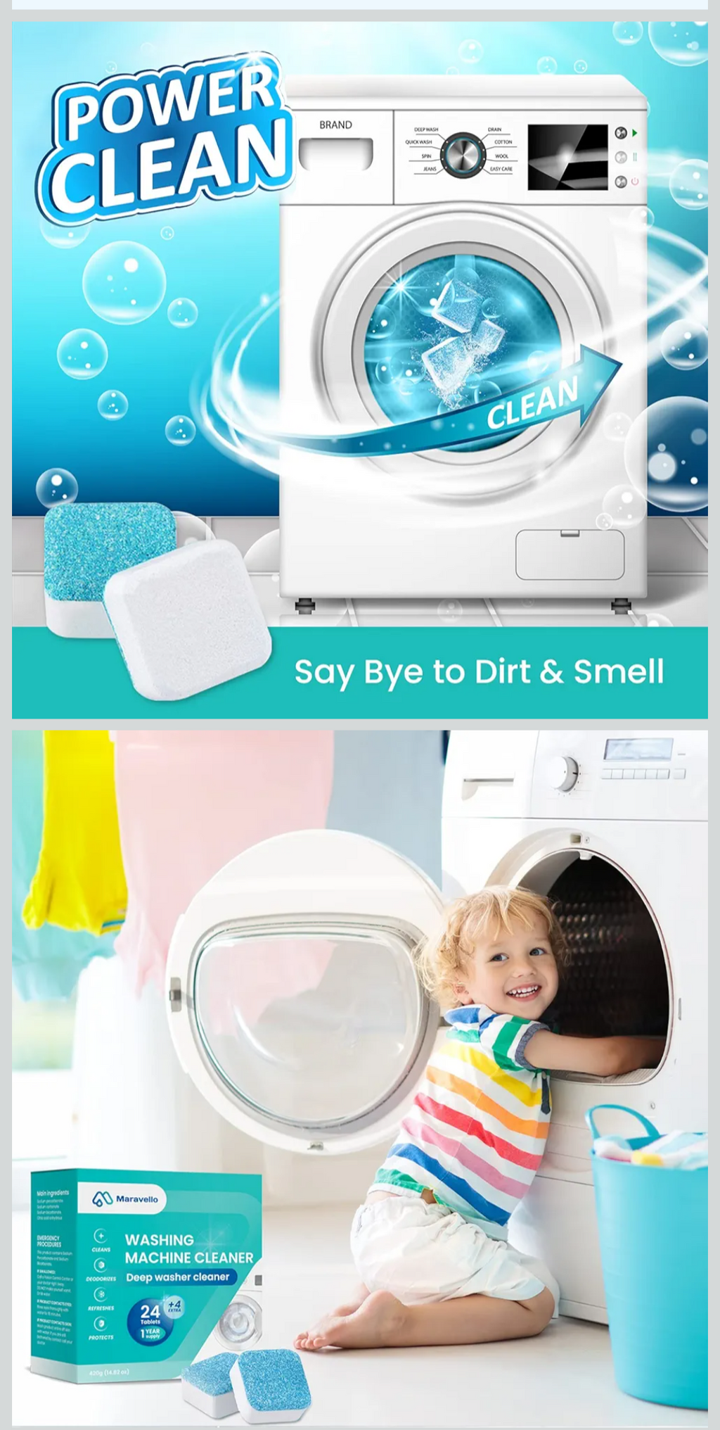 Washing machine cleaner