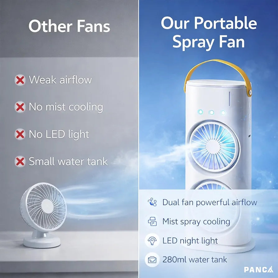 DOUBLE SPRAY FAN