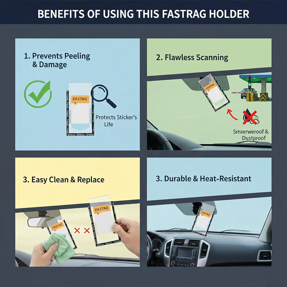 Fast Tag Card Frame FastTag Card Holder – UrMobile