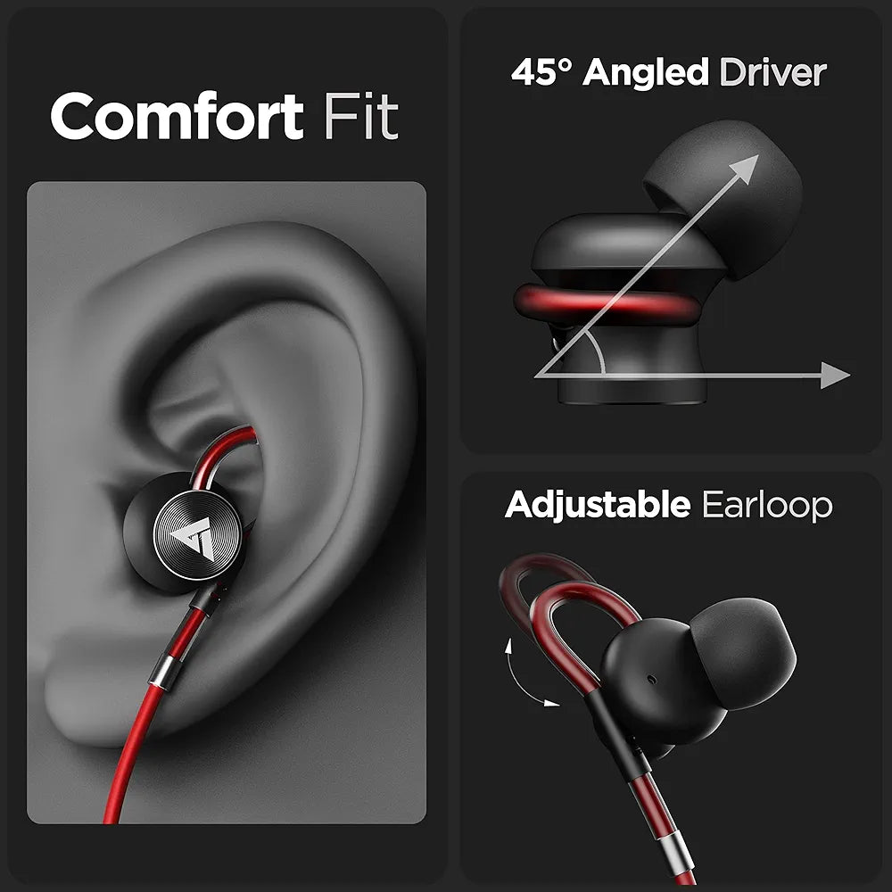 Boult Audio Loop Wired Earphones