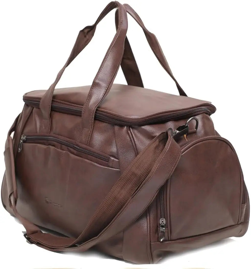 Leather Duffle Luggage Bag