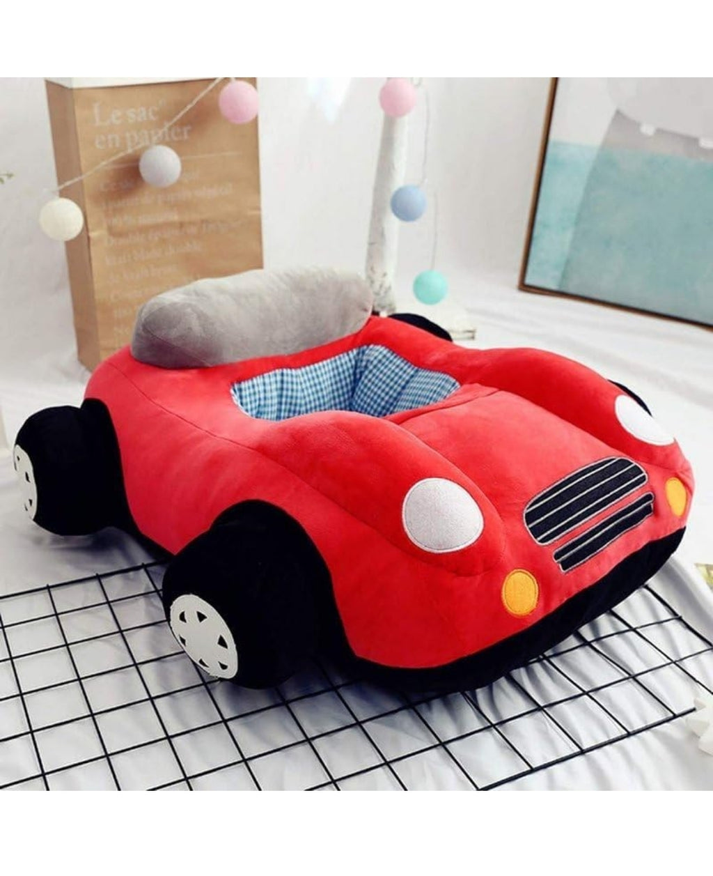 Red car sofa