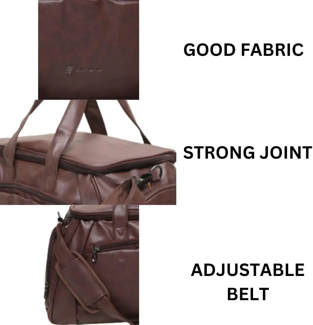 Leather Duffle Luggage Bag