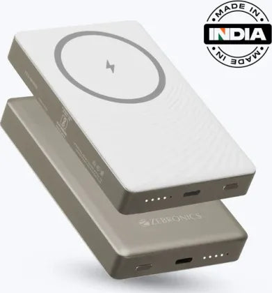 Zebronics A269-Zeb Mw68 10000Mah Mobile Battery Charger (White With Gold)