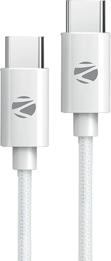 ZEB-TT27 TYPE C TO TYPE C CABLE (WHITE)